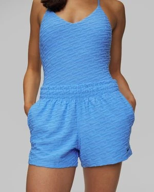 Niebieskie Szorty Kąpielowe Damskie Nike Swim Cover-ups Nike Swoosh Link Terry Short