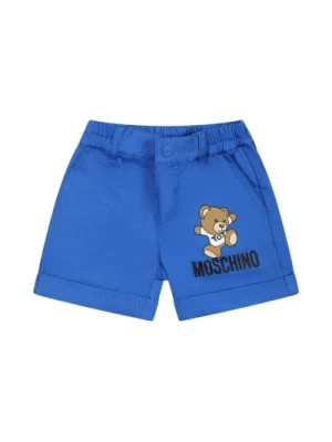 Niebieskie Szorty Letnie Moschino