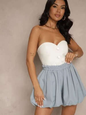 Niebieskie Szorty o Kroju Bombki Toselira lily rose