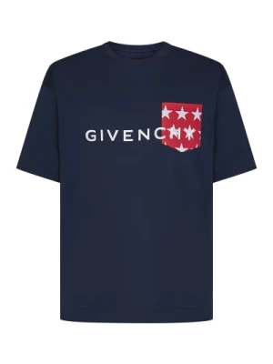 Niebieskie T-shirty i Pola dla mężczyzn Givenchy