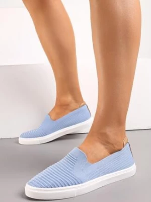 Niebieskie Tenisówki z Elastyczną Wsuwaną Cholewką Zairena