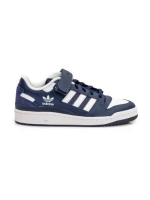 Niebieskie Zamszowe Stylowe Sneakersy dla Mężczyzn Adidas Originals