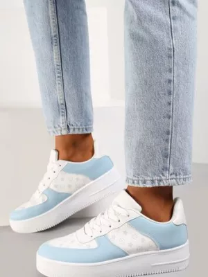 Niebiesko-Białe Sneakersy Ampione