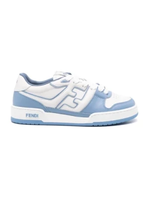 Niebiesko-Białe Sneakersy Fendi