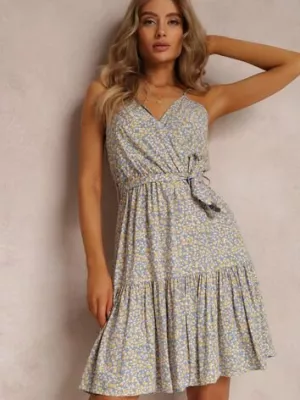 Niebiesko-Żółta Sukienka Konsterios cflo