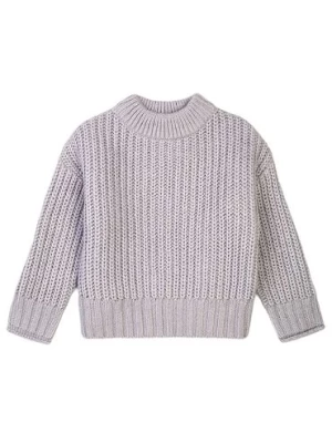 Niemowlęcy sweter nierozpinany z półgolfem - szary Minoti