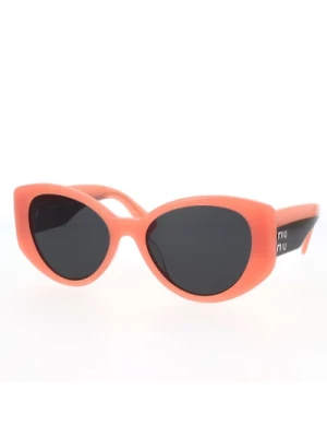Nieregularne, Oversizeowe Okulary Przeciwsłoneczne z Szerokimi Ramionami Miu Miu