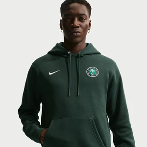 Nierozpinana bluza piłkarska z kapturem Nike Nigeria Club - Zieleń