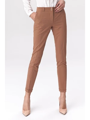 Nife Spodnie w kolorze jasnobrązowym rozmiar: 34