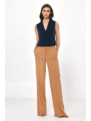 Nife Spodnie w kolorze jasnobrązowym rozmiar: 36