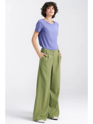 Nife Spodnie w kolorze zielonym rozmiar: 44