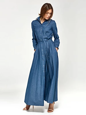 Nife Sukienka dżinsowa w kolorze niebieskim rozmiar: 42