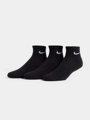 Nike 3 Pack Cushioned Quarter Socks