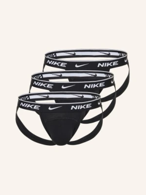 Nike Zestaw 3 Sztuk Jockstrapów Essential Cotton Stretch schwarz