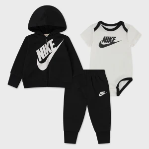 Nike 3 PIECE - Sustainable Full-Zip Set uniseks Rampersy i zestawy dla dzieci czarny rozmiar Odzież
