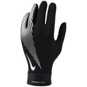 Nike Academy Therma-FIT Junior Gloves HF0547-011, Dla chłopca, Czarne, rękawiczki, nylon, rozmiar: L