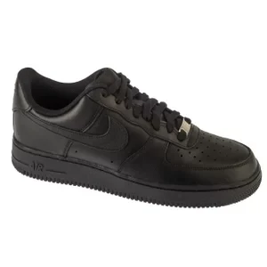 Nike Air Force 1 07 CW2288-001, Męskie, Czarne, buty sneakers, skóra licowa, rozmiar: 42