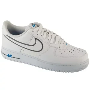 Nike Air Force 1 '07 IB7677-100, Męskie, Czarne, buty sneakers, skóra naturalna, rozmiar: 44,5