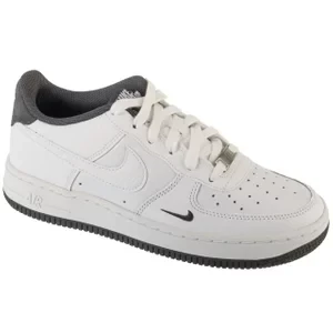 Nike Air Force 1 '07 Lv8 HJ4560-100, Dla chłopca, Białe, buty sneakers, skóra naturalna, rozmiar: 36