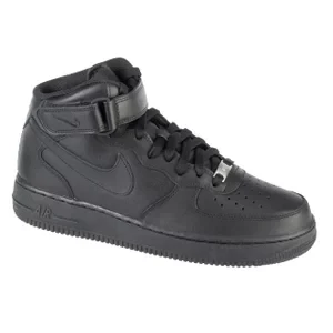 Nike Air Force 1 Mid 07 CW2289-001, Męskie, Czarne, buty sneakers, skóra licowa, rozmiar: 42