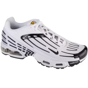 Nike Air Max Plus 3 GS FN3845-100, Dla chłopca, Białe, buty sneakers, tkanina, rozmiar: 38,5