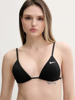 Nike biustonosz kąpielowy kolor czarny lekko usztywniona miseczka NESSF239