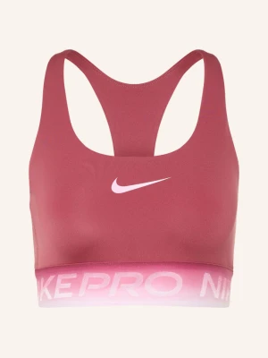Nike Biustonosz Sportowy Ls Dri-Fit Bra Z Wycięciem rot beżowy