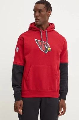 Nike bluza Arizona Cardinals męska kolor bordowy z kapturem z aplikacją 02F2-060Y-9C-87G