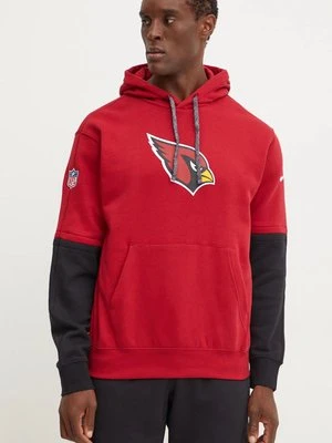 Nike bluza Arizona Cardinals męska kolor bordowy z kapturem z aplikacją 02F2-060Y-9C-87G