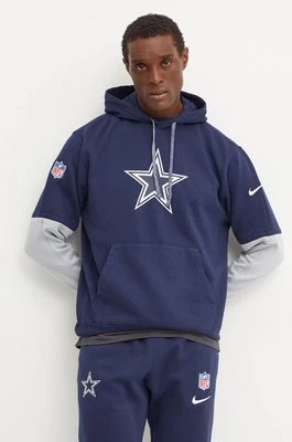 Nike bluza Dallas Cowboys męska kolor granatowy z kapturem wzorzysta 02F2-447M-7RD-87G