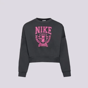 Nike Bluza G Nsw Trend Flc Crew Prnt Girl szary