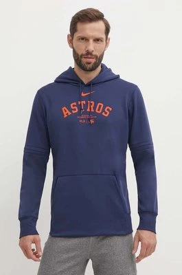 Nike bluza Houston Astros męska kolor granatowy z kapturem z nadrukiem