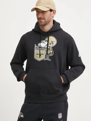 Nike bluza New Orleans Saints męska kolor czarny z kapturem z nadrukiem NKDK-00A-7WV-13L