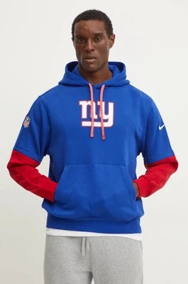 Nike bluza New York Giants męska kolor niebieski z kapturem wzorzysta 02F2-073K-8I-87G