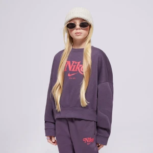 Nike Bluza Nsw Trend Flc Crop Crew G granatowy
