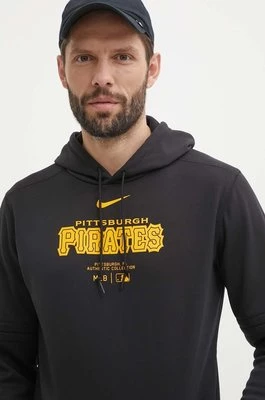 Nike bluza Pittsburgh Pirates męska kolor czarny z kapturem z nadrukiem
