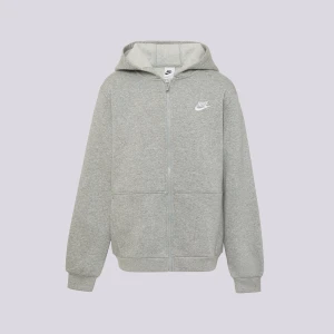 Nike Bluza Rozpinana Z Kapturem K Nsw Club Flc Boy szary