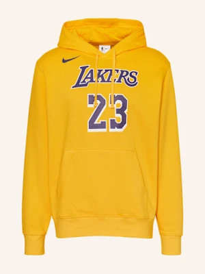 Nike Bluza Z Kapturem Los Angeles Lakers Club gelb