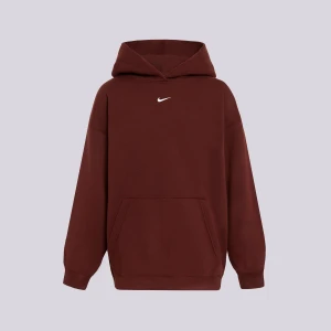 Nike Bluza Z Kapturem Nsw Studio Flc Os Girl bordowy