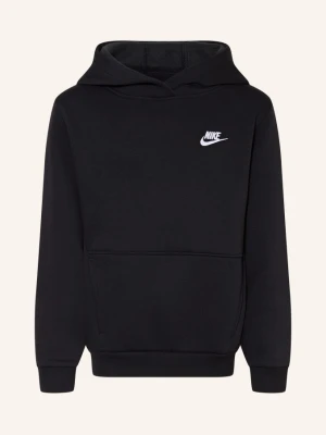 Nike Bluza Z Kapturem Sportswear Club Fleece schwarz CZARNY