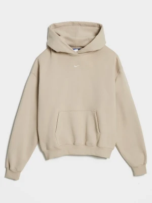Nike Bluza Z Kapturem W Nk Stdo Flc Mw Os Po Hdy beżowy