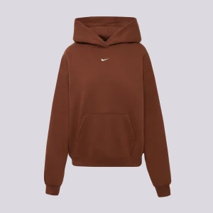 Nike Bluza Z Kapturem W Nk Stdo Flc Os Po Hdy brązowy
