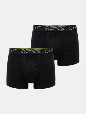 Nike bokserki dopasowane męskie z bawełną 2-pack czarny