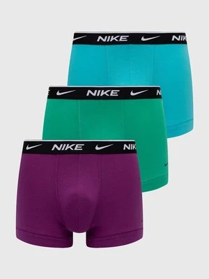 Nike bokserki 3-pack męskie kolor turkusowy