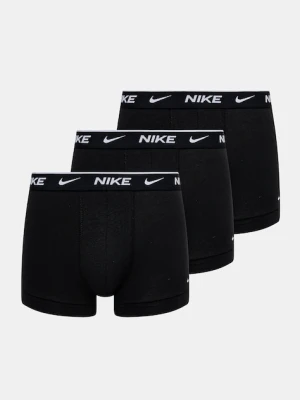 Nike bokserki dopasowane męskie bawełniane z elastanem 3-pack czarny