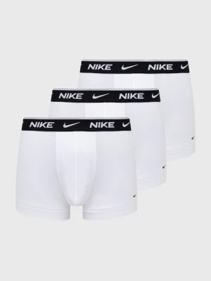 Nike bokserki dopasowane męskie bawełniane z elastanem 3-pack biały