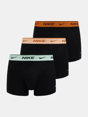 Nike bokserki dopasowane męskie bawełniane z elastanem 3-pack czarny