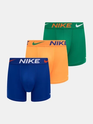 Nike bokserki dopasowane męskie bawełniane z elastanem 3-pack zielony