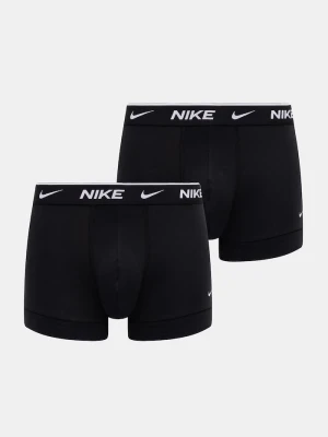 Nike bokserki męskie bawełniane z elastanem 2-pack czarny