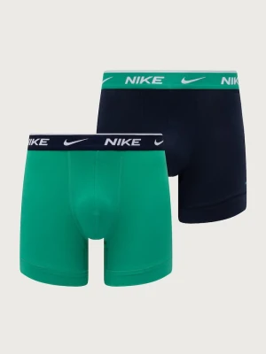 Nike bokserki męskie bawełniane z elastanem 2-pack zielony
